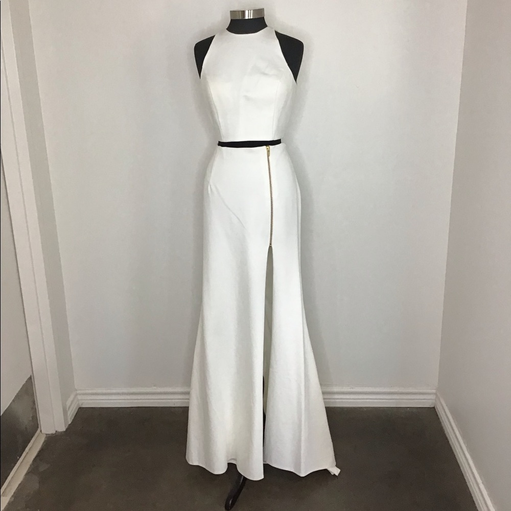 Sherri Hill 2pc Long Formal Dress White